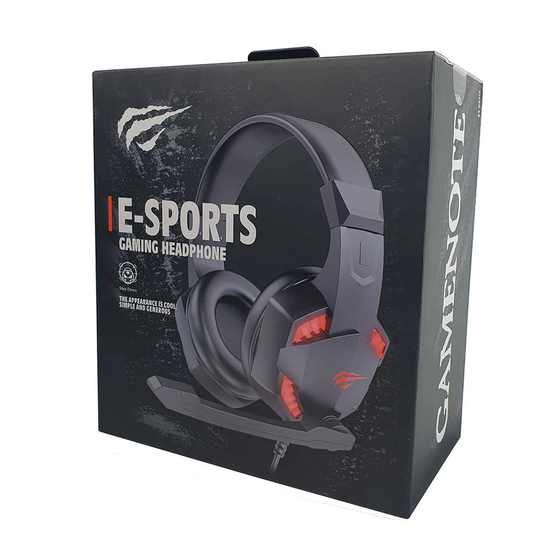 Headset Gamer Havit Gamenote H2032d Preto/Vermelho